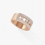 Messika - Move Noa Pave LM Ring Pink Gold
